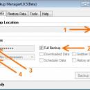 IDM Backup Manager freeware screenshot