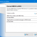 Convert MBOX to MSG for Outlook freeware screenshot