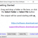 Batch Extract Images from Docx Software freeware screenshot