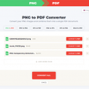 PNG to PDF Converter freeware screenshot