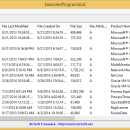 ExecutedProgramsList freeware screenshot