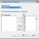 Outlook Security Configurator freeware screenshot