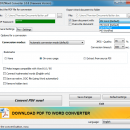 Hodes PDF to Word Converter freeware screenshot