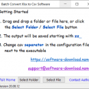 Batch Convert Xlsx to Csv Software freeware screenshot