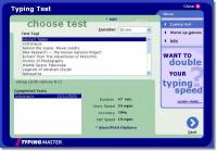 TypingMaster Typing Test freeware screenshot