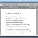 PDF to Word Free freeware screenshot