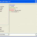 Fomine LAN Chat freeware screenshot